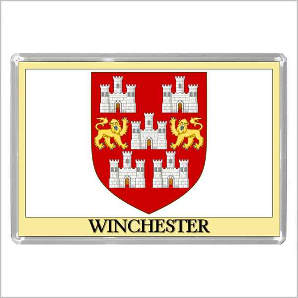 UK ENGLAND - ENGLISH CITY COATS OF ARMS Jumbo Acrylic Fridge Magnets (55 DESIGNS)