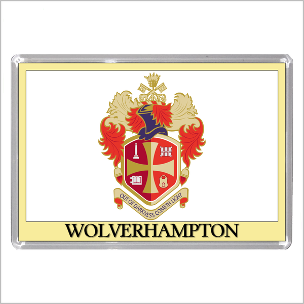 UK ENGLAND - ENGLISH CITY COATS OF ARMS Jumbo Acrylic Fridge Magnets (55 DESIGNS)