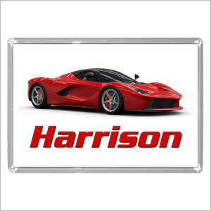 Personalised Supercar Jumbo Acrylic Fridge Magnet for FERRARI LA FERRARI Enthusiasts