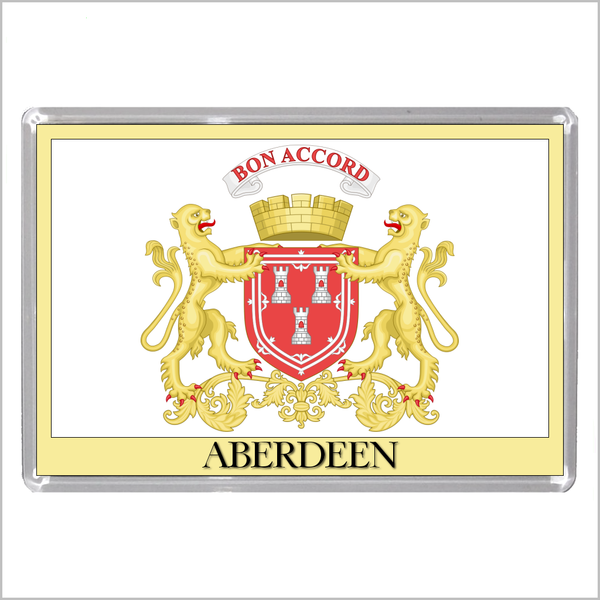 UK SCOTLAND AND WALES – SCOTTISH & WELSH CITY COATS OF ARMS Jumbo Fridge Magnets (15 DESIGNS)