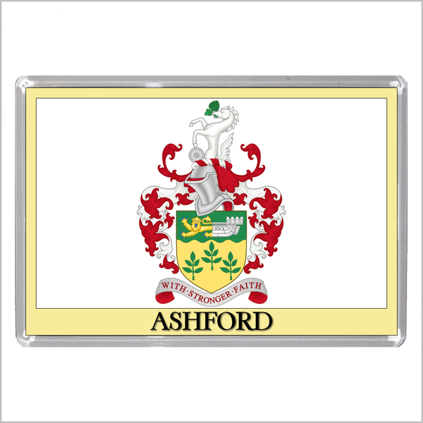 UK ENGLAND - ENGLISH TOWN COATS OF ARMS Jumbo Acrylic Fridge Magnets - Town Names A to L (52 DESIGNS)