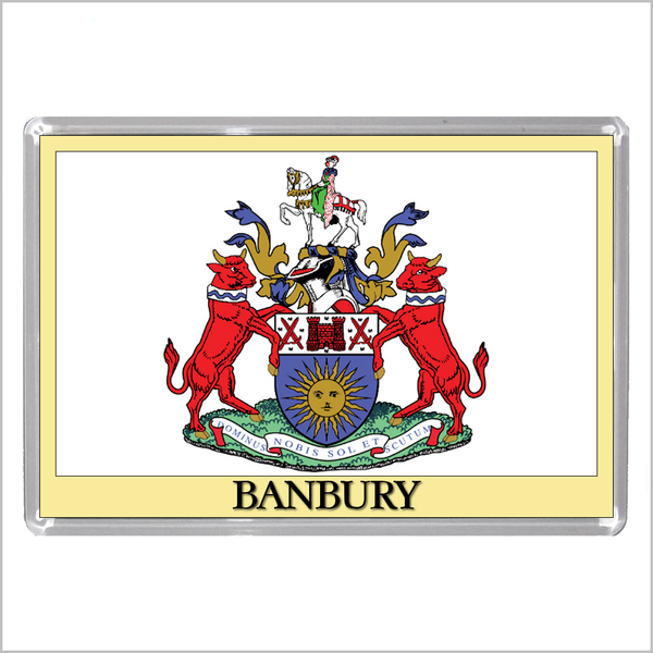 UK ENGLAND - ENGLISH TOWN COATS OF ARMS Jumbo Acrylic Fridge Magnets - Town Names A to L (52 DESIGNS)