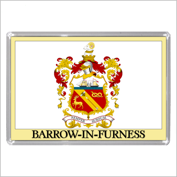 UK ENGLAND - ENGLISH TOWN COATS OF ARMS Jumbo Acrylic Fridge Magnets - Town Names A to L (52 DESIGNS)