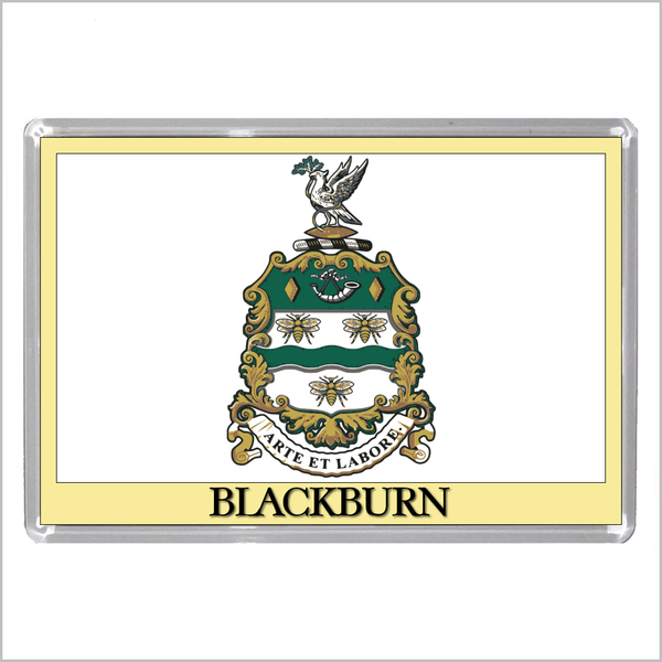 UK ENGLAND - ENGLISH TOWN COATS OF ARMS Jumbo Acrylic Fridge Magnets - Town Names A to L (52 DESIGNS)