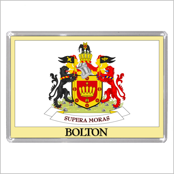 UK ENGLAND - ENGLISH TOWN COATS OF ARMS Jumbo Acrylic Fridge Magnets - Town Names A to L (52 DESIGNS)