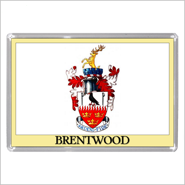 UK ENGLAND - ENGLISH TOWN COATS OF ARMS Jumbo Acrylic Fridge Magnets - Town Names A to L (52 DESIGNS)
