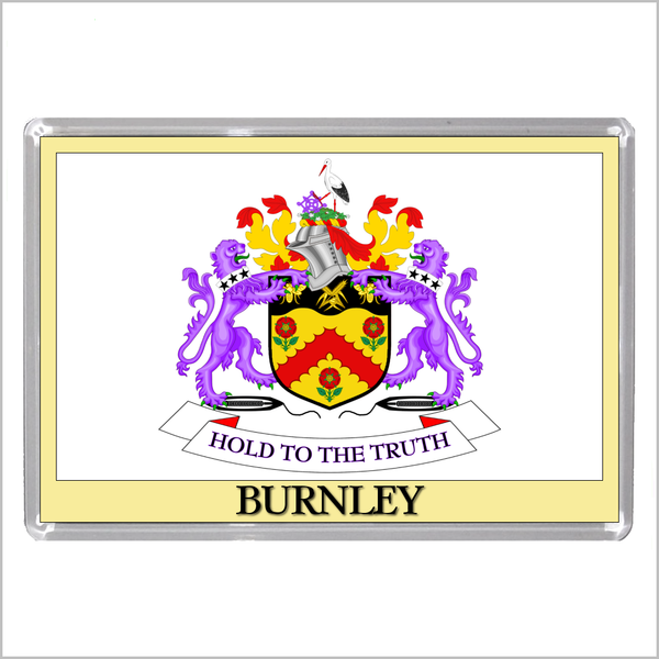 UK ENGLAND - ENGLISH TOWN COATS OF ARMS Jumbo Acrylic Fridge Magnets - Town Names A to L (52 DESIGNS)