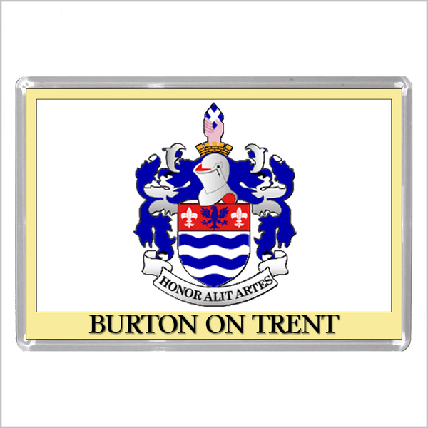 UK ENGLAND - ENGLISH TOWN COATS OF ARMS Jumbo Acrylic Fridge Magnets - Town Names A to L (52 DESIGNS)