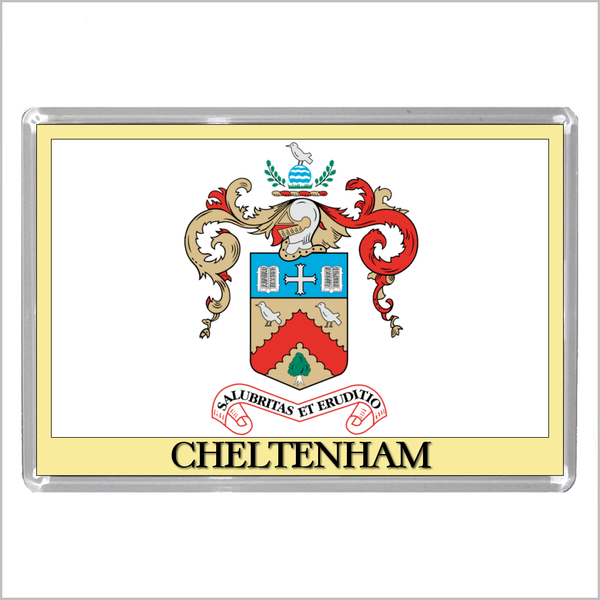 UK ENGLAND - ENGLISH TOWN COATS OF ARMS Jumbo Acrylic Fridge Magnets - Town Names A to L (52 DESIGNS)
