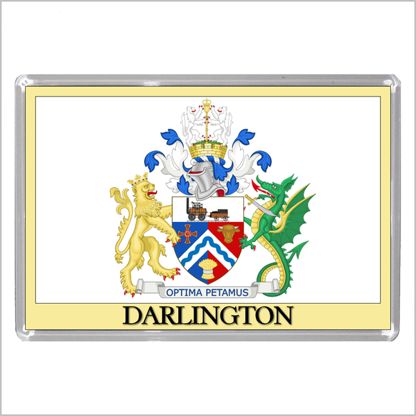 UK ENGLAND - ENGLISH TOWN COATS OF ARMS Jumbo Acrylic Fridge Magnets - Town Names A to L (52 DESIGNS)