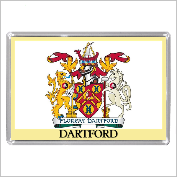 UK ENGLAND - ENGLISH TOWN COATS OF ARMS Jumbo Acrylic Fridge Magnets - Town Names A to L (52 DESIGNS)