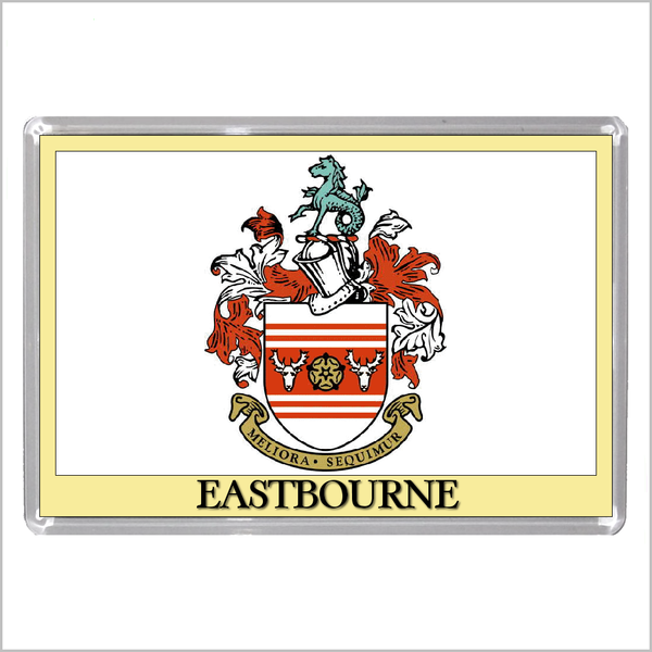 UK ENGLAND - ENGLISH TOWN COATS OF ARMS Jumbo Acrylic Fridge Magnets - Town Names A to L (52 DESIGNS)