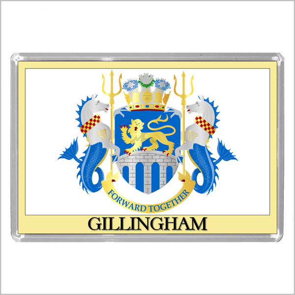 UK ENGLAND - ENGLISH TOWN COATS OF ARMS Jumbo Acrylic Fridge Magnets - Town Names A to L (52 DESIGNS)