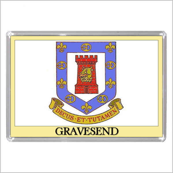 UK ENGLAND - ENGLISH TOWN COATS OF ARMS Jumbo Acrylic Fridge Magnets - Town Names A to L (52 DESIGNS)