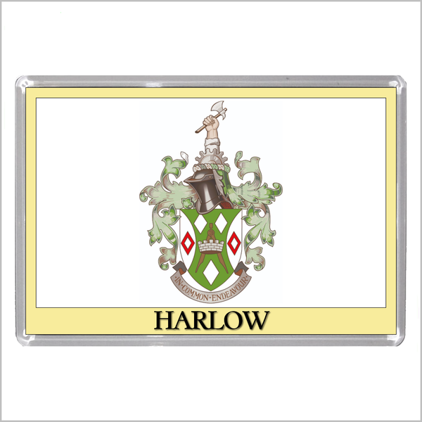UK ENGLAND - ENGLISH TOWN COATS OF ARMS Jumbo Acrylic Fridge Magnets - Town Names A to L (52 DESIGNS)