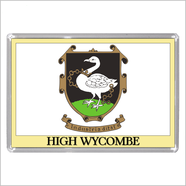 UK ENGLAND - ENGLISH TOWN COATS OF ARMS Jumbo Acrylic Fridge Magnets - Town Names A to L (52 DESIGNS)