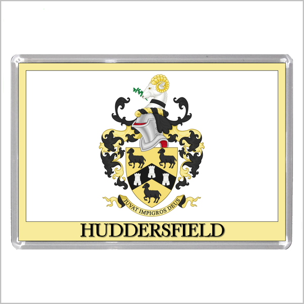 UK ENGLAND - ENGLISH TOWN COATS OF ARMS Jumbo Acrylic Fridge Magnets - Town Names A to L (52 DESIGNS)