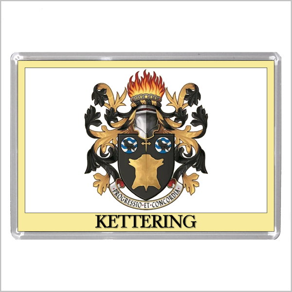 UK ENGLAND - ENGLISH TOWN COATS OF ARMS Jumbo Acrylic Fridge Magnets - Town Names A to L (52 DESIGNS)