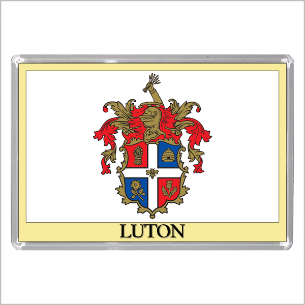 UK ENGLAND - ENGLISH TOWN COATS OF ARMS Jumbo Acrylic Fridge Magnets - Town Names A to L (52 DESIGNS)