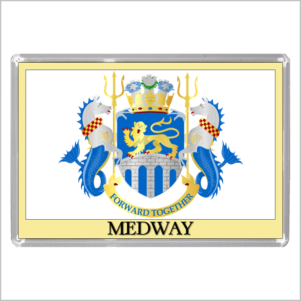 UK ENGLAND - ENGLISH TOWN COATS OF ARMS Jumbo Acrylic Fridge Magnets - Town Names M to Z (53 DESIGNS)