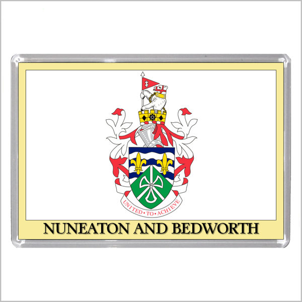 UK ENGLAND - ENGLISH TOWN COATS OF ARMS Jumbo Acrylic Fridge Magnets - Town Names M to Z (53 DESIGNS)