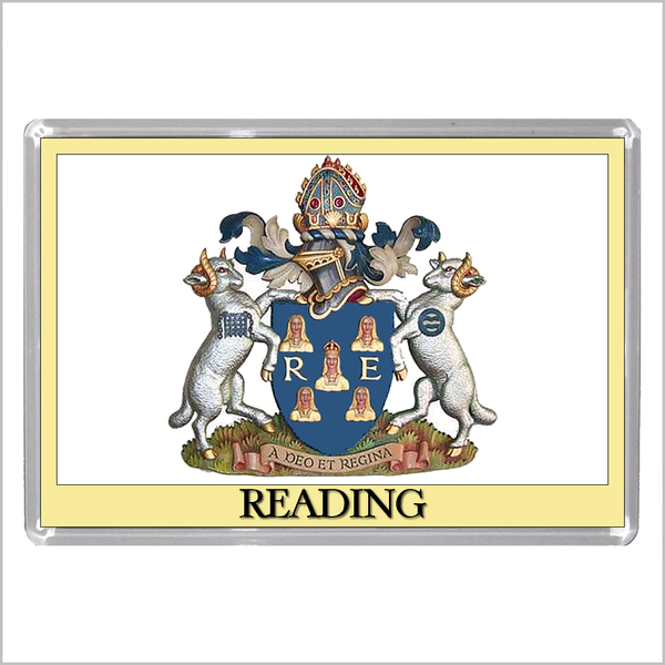 UK ENGLAND - ENGLISH TOWN COATS OF ARMS Jumbo Acrylic Fridge Magnets - Town Names M to Z (53 DESIGNS)