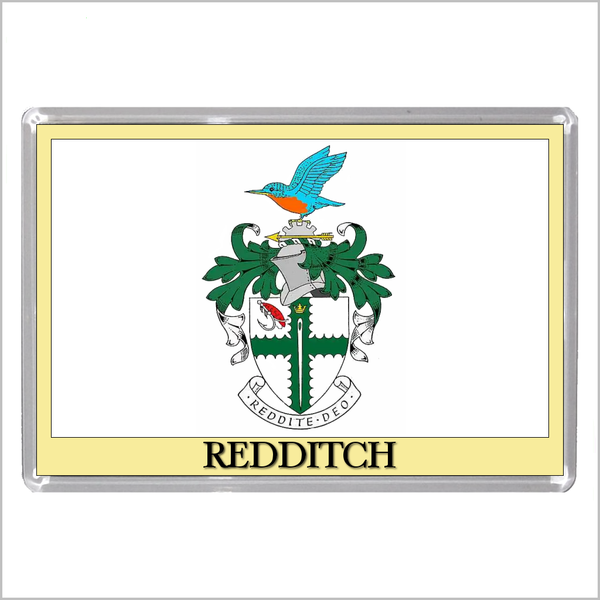 UK ENGLAND - ENGLISH TOWN COATS OF ARMS Jumbo Acrylic Fridge Magnets - Town Names M to Z (53 DESIGNS)