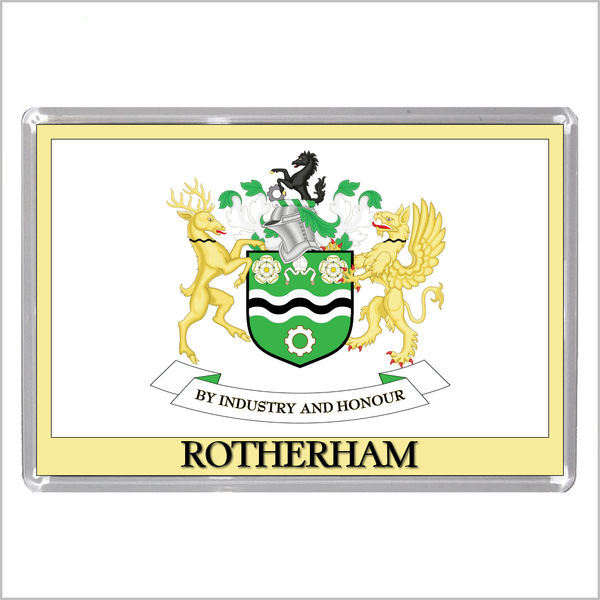 UK ENGLAND - ENGLISH TOWN COATS OF ARMS Jumbo Acrylic Fridge Magnets - Town Names M to Z (53 DESIGNS)