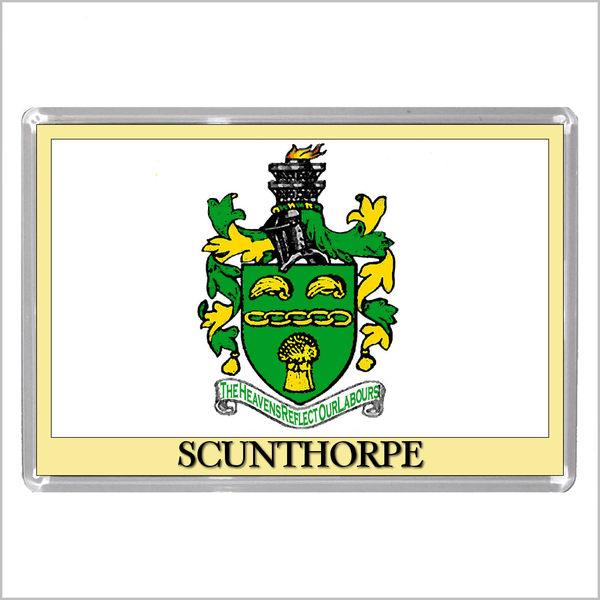UK ENGLAND - ENGLISH TOWN COATS OF ARMS Jumbo Acrylic Fridge Magnets - Town Names M to Z (53 DESIGNS)
