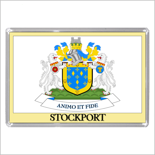UK ENGLAND - ENGLISH TOWN COATS OF ARMS Jumbo Acrylic Fridge Magnets - Town Names M to Z (53 DESIGNS)