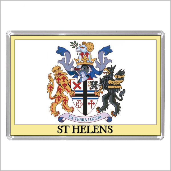 UK ENGLAND - ENGLISH TOWN COATS OF ARMS Jumbo Acrylic Fridge Magnets - Town Names M to Z (53 DESIGNS)