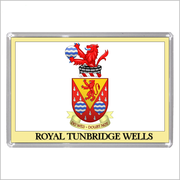 UK ENGLAND - ENGLISH TOWN COATS OF ARMS Jumbo Acrylic Fridge Magnets - Town Names M to Z (53 DESIGNS)