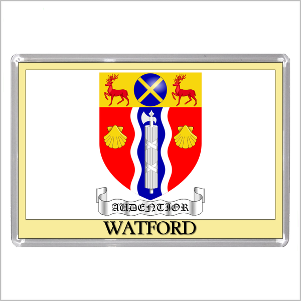 UK ENGLAND - ENGLISH TOWN COATS OF ARMS Jumbo Acrylic Fridge Magnets - Town Names M to Z (53 DESIGNS)