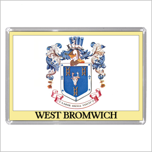 UK ENGLAND - ENGLISH TOWN COATS OF ARMS Jumbo Acrylic Fridge Magnets - Town Names M to Z (53 DESIGNS)