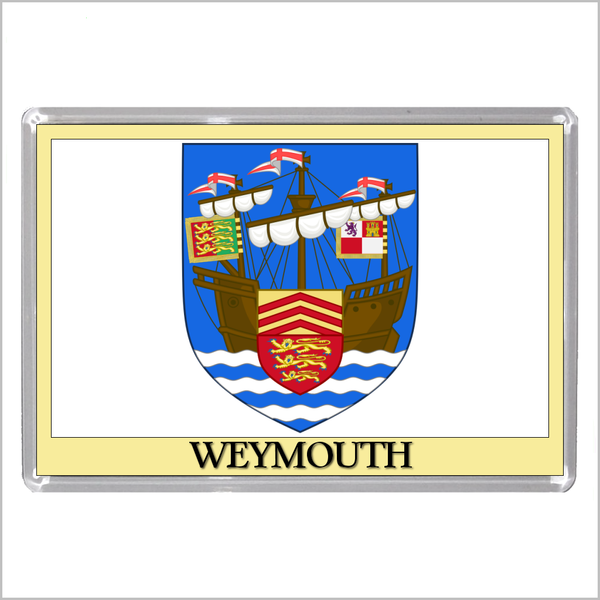 UK ENGLAND - ENGLISH TOWN COATS OF ARMS Jumbo Acrylic Fridge Magnets - Town Names M to Z (53 DESIGNS)