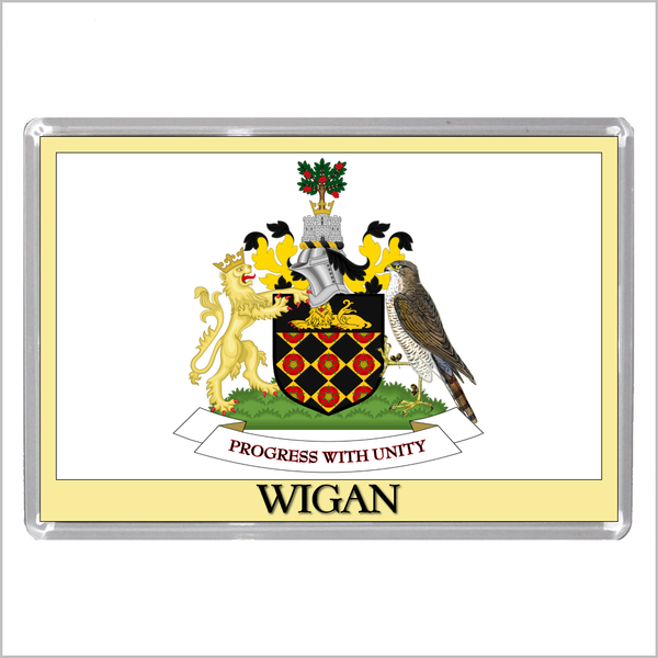 UK ENGLAND - ENGLISH TOWN COATS OF ARMS Jumbo Acrylic Fridge Magnets - Town Names M to Z (53 DESIGNS)