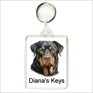 Personalised ROTTWEILER Keyring / Bag Tag